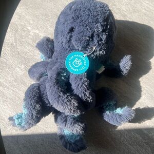Blue Plush Octopus Toy